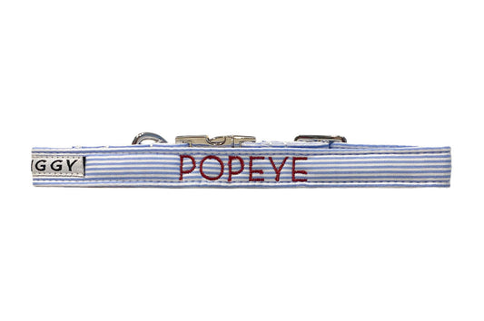 Collier chien personnalisé brodé