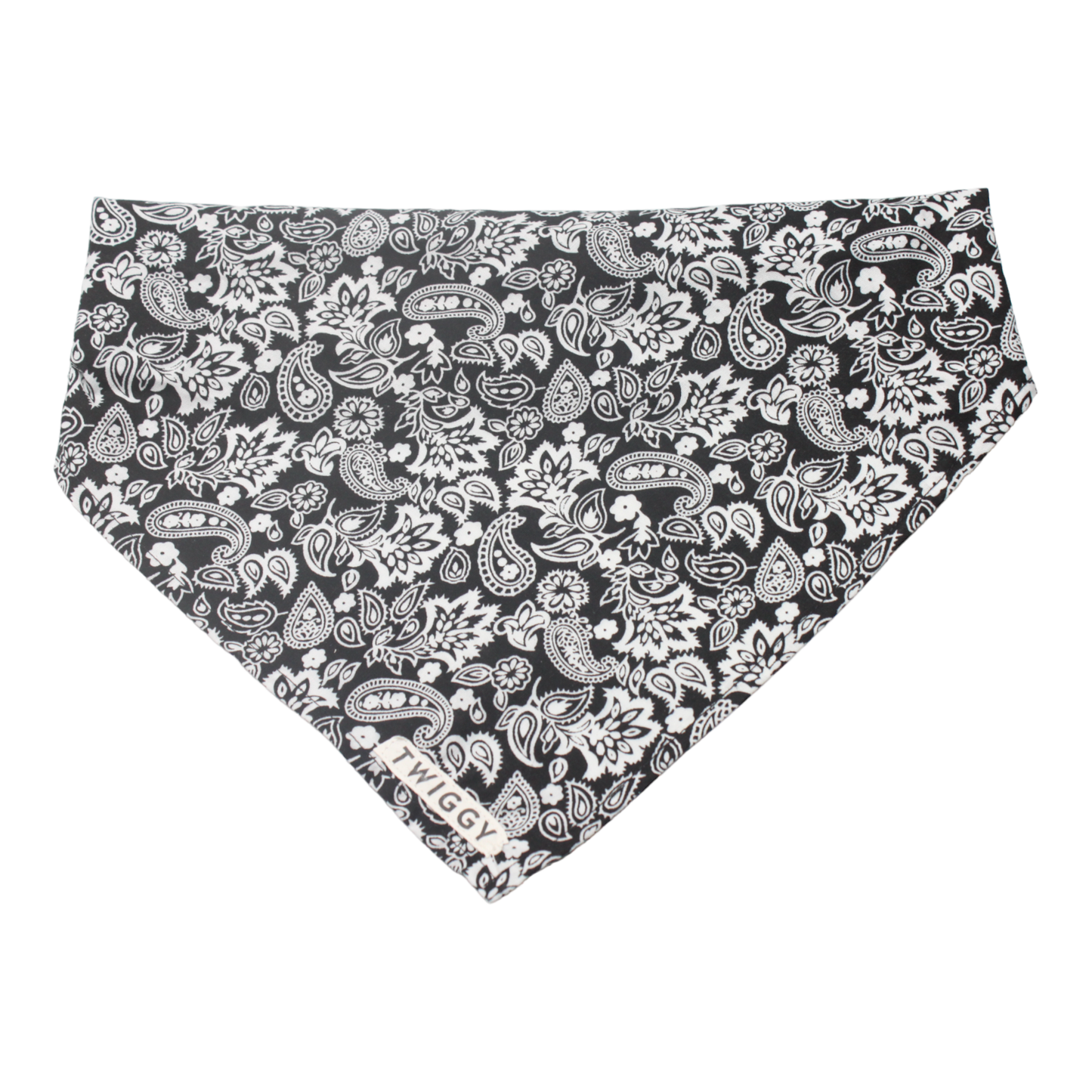 bandana chien paisley noir twiggy