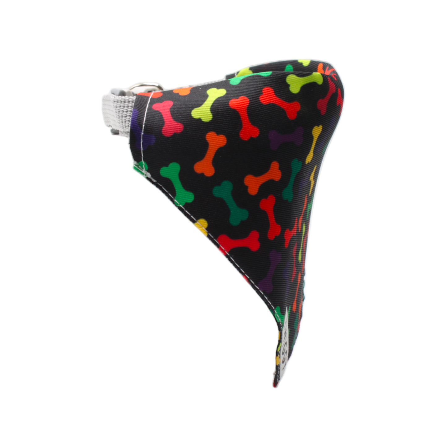 bandana collier intégré chien os multicolore twiggy