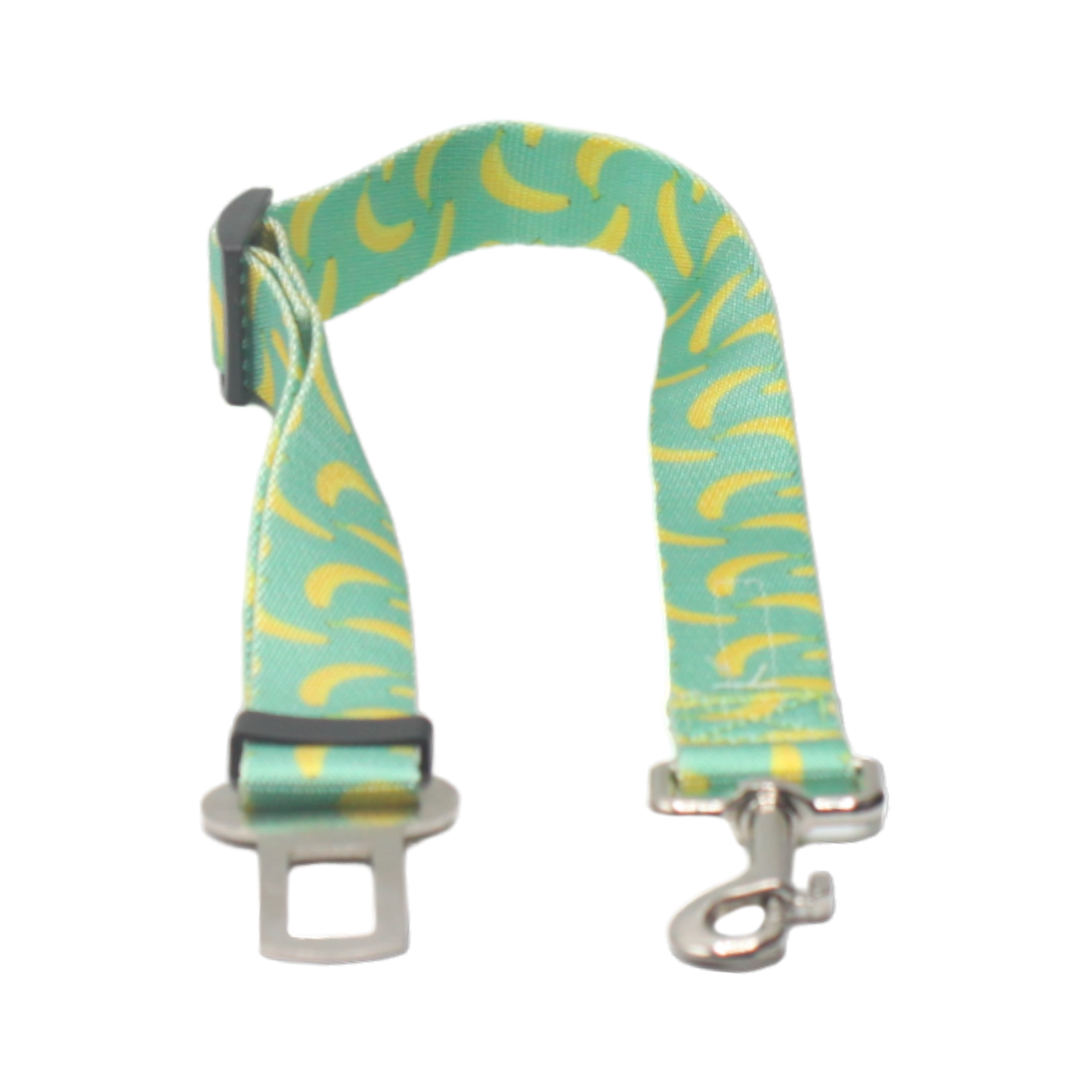 ceinture sécurité chien voiture bananes twiggy