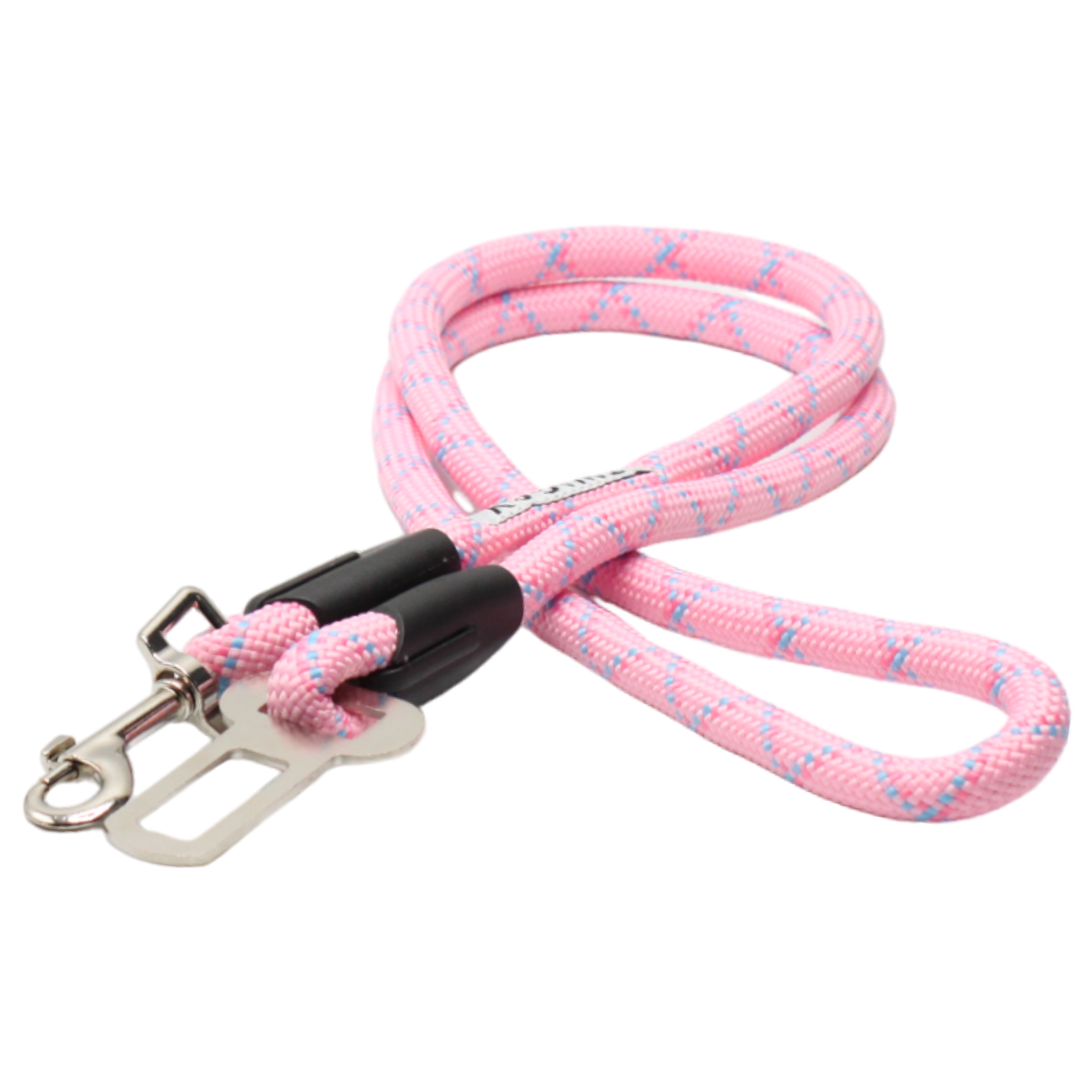 ceinture sécurité chien voiture corde rose bleu twiggy
