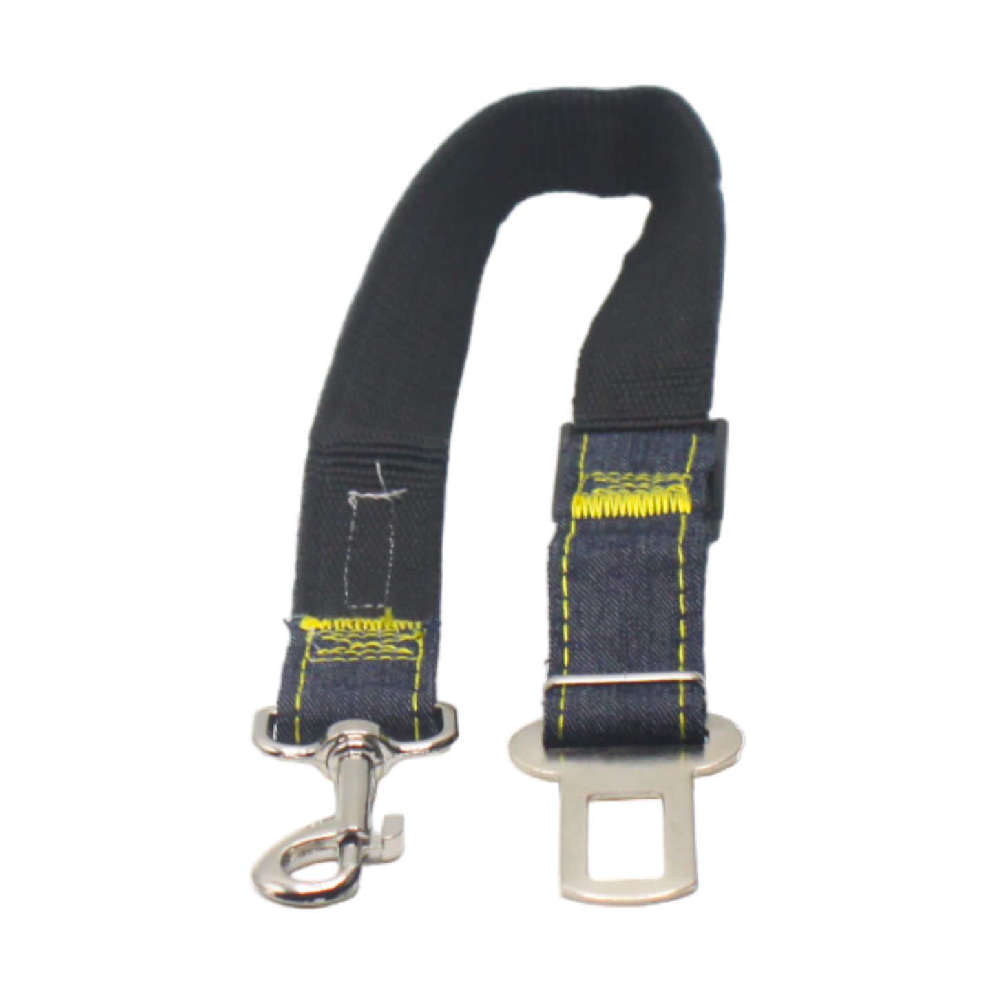 ceinture sécurité chien voiture denim jean bleu noir twiggy