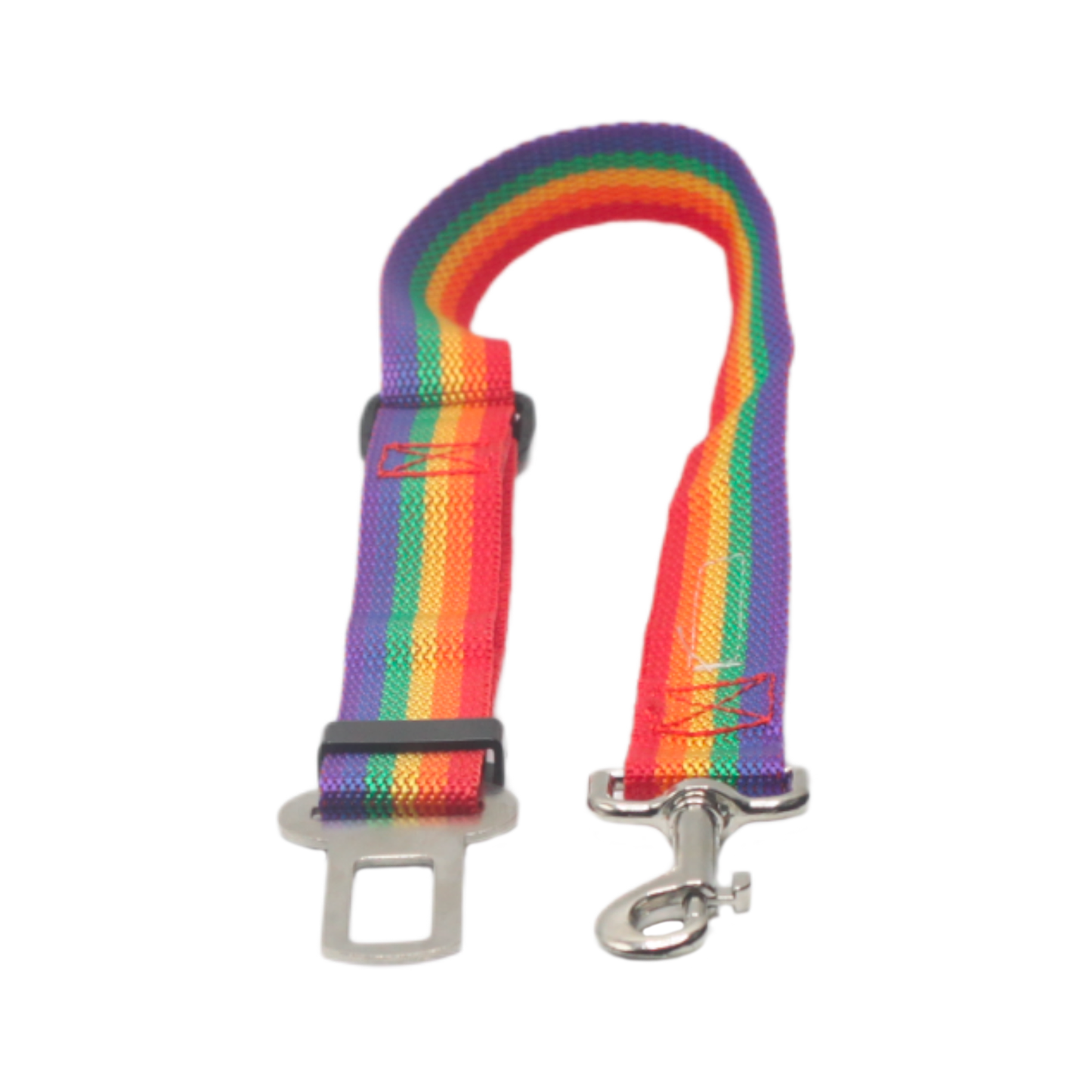 ceinture sécurité chien voiture arc-en-ciel twiggy