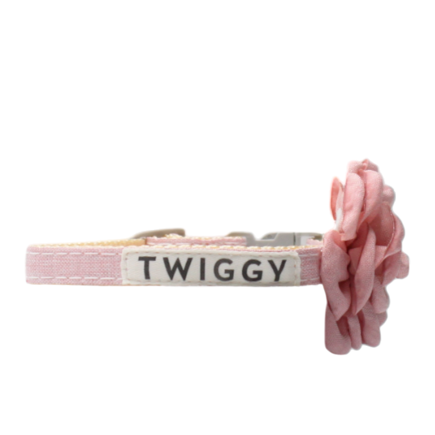 collier chat fleur camélia rose boucle classique twiggy