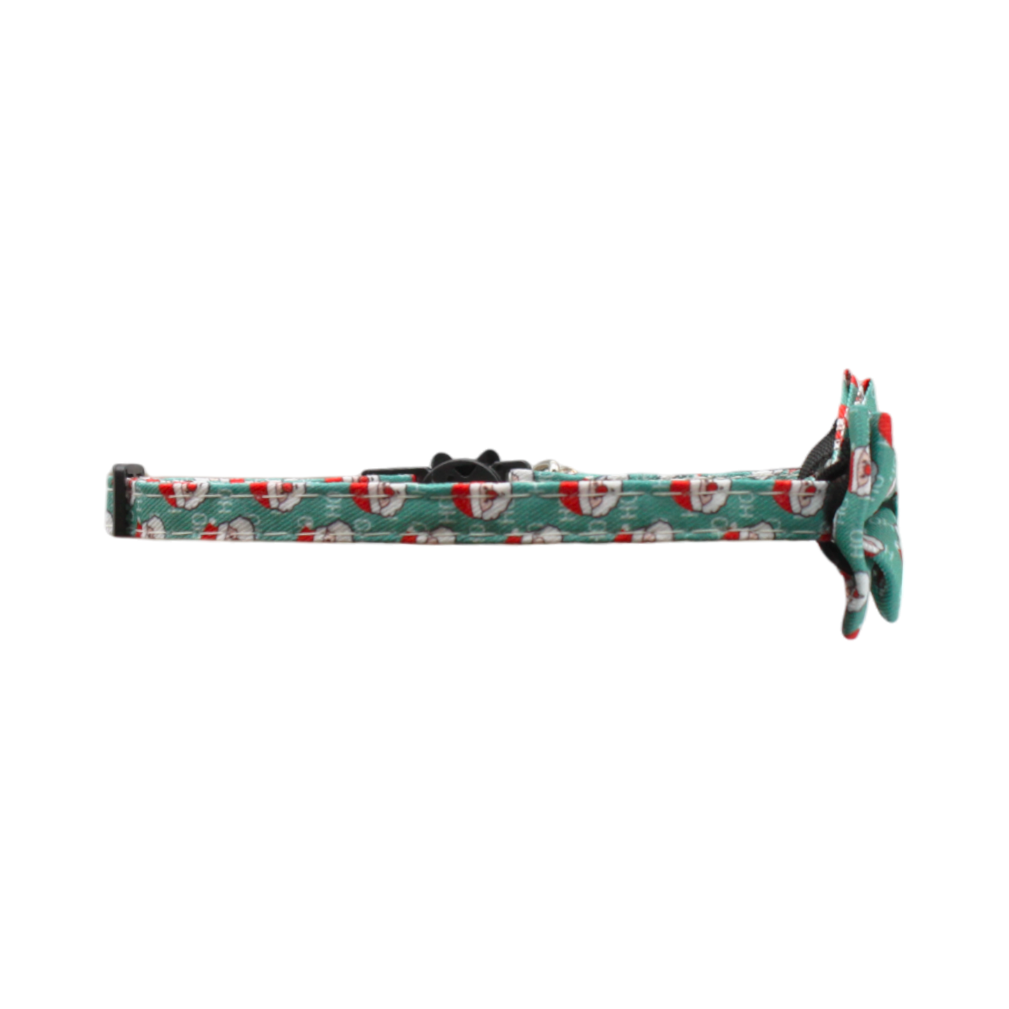 collier chat père noël vert boucle anti-étranglement plastique grelot clochette pendentif sapin twiggy
