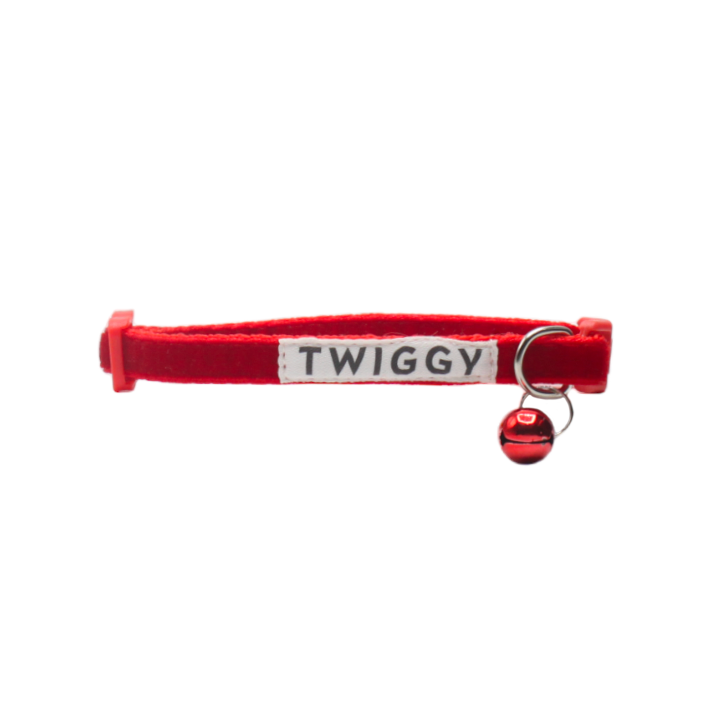 collier chat velours boucle classique rouge twiggy