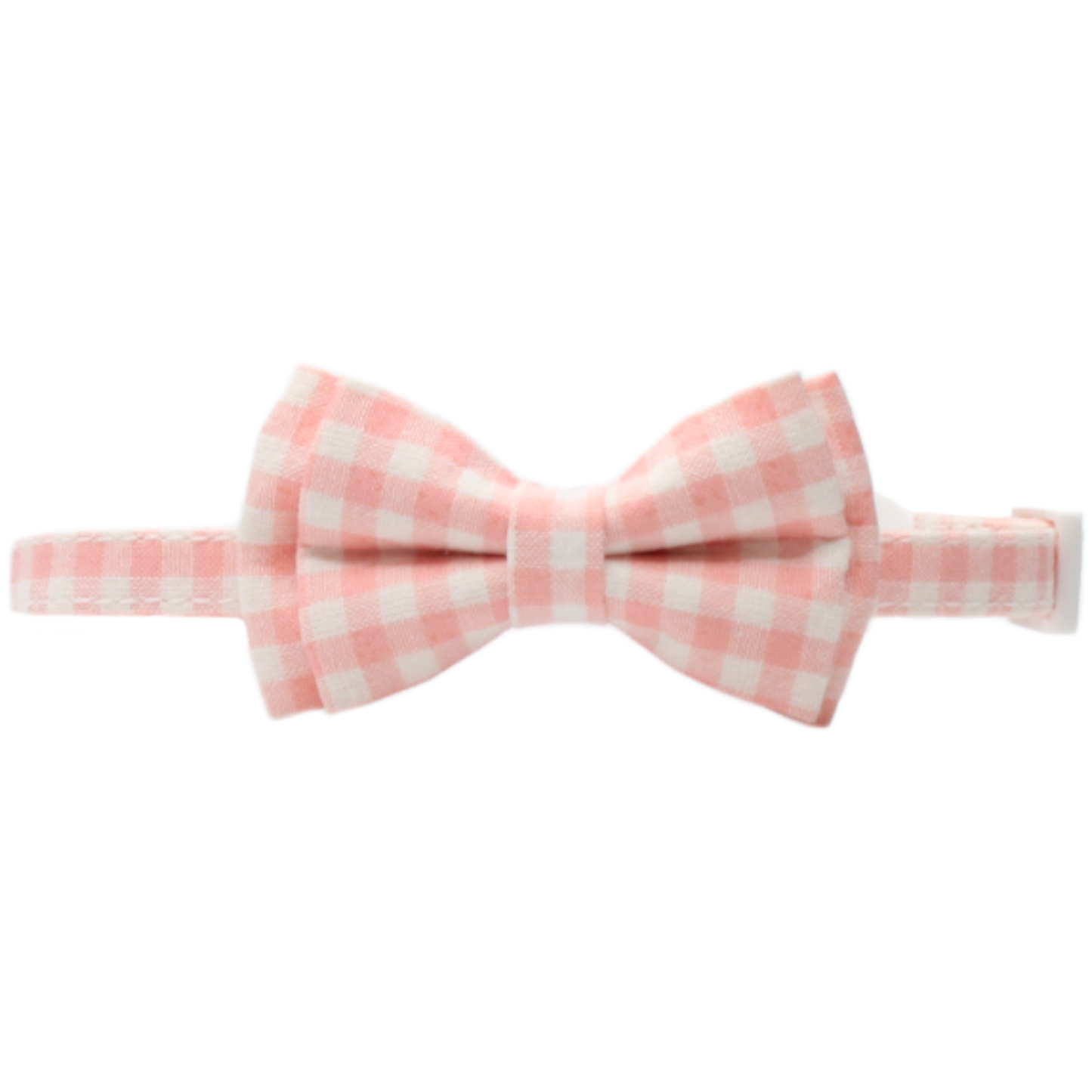 collier chat vichy nœud papillon boucle anti-étranglement rose twiggy