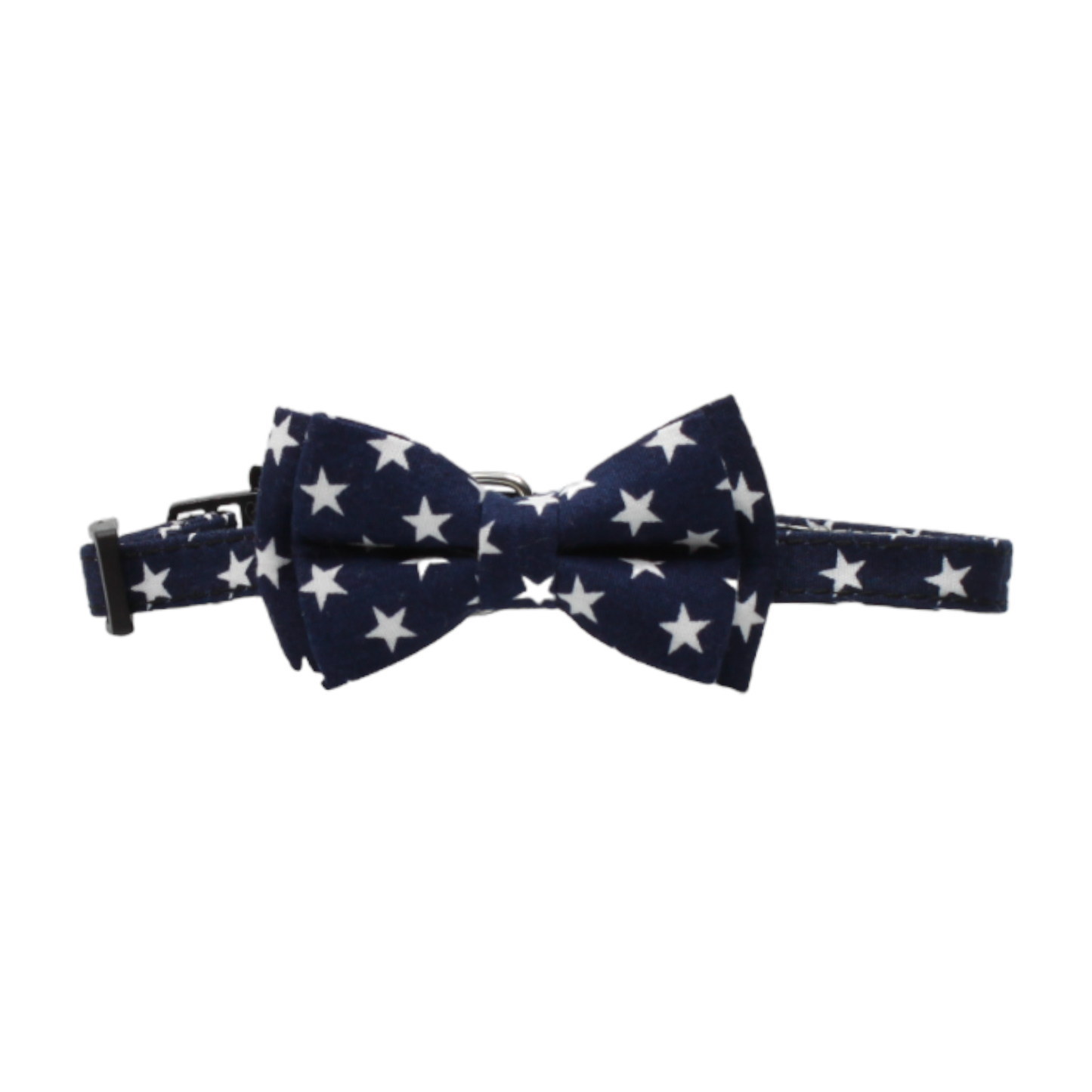 collier chat étoiles nœud papillon boucle anti-étranglement bleu blanc twiggy