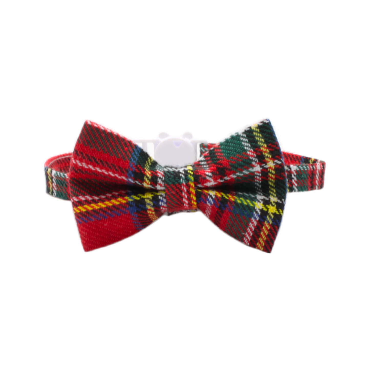 collier chat tartan nœud papillon boucle anti-étranglement rouge twiggy
