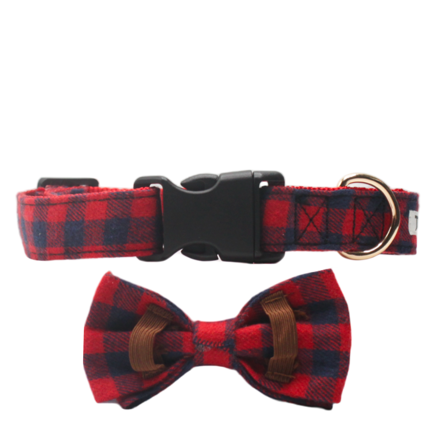 collier chien carreaux boucle plastique rouge bleu twiggy