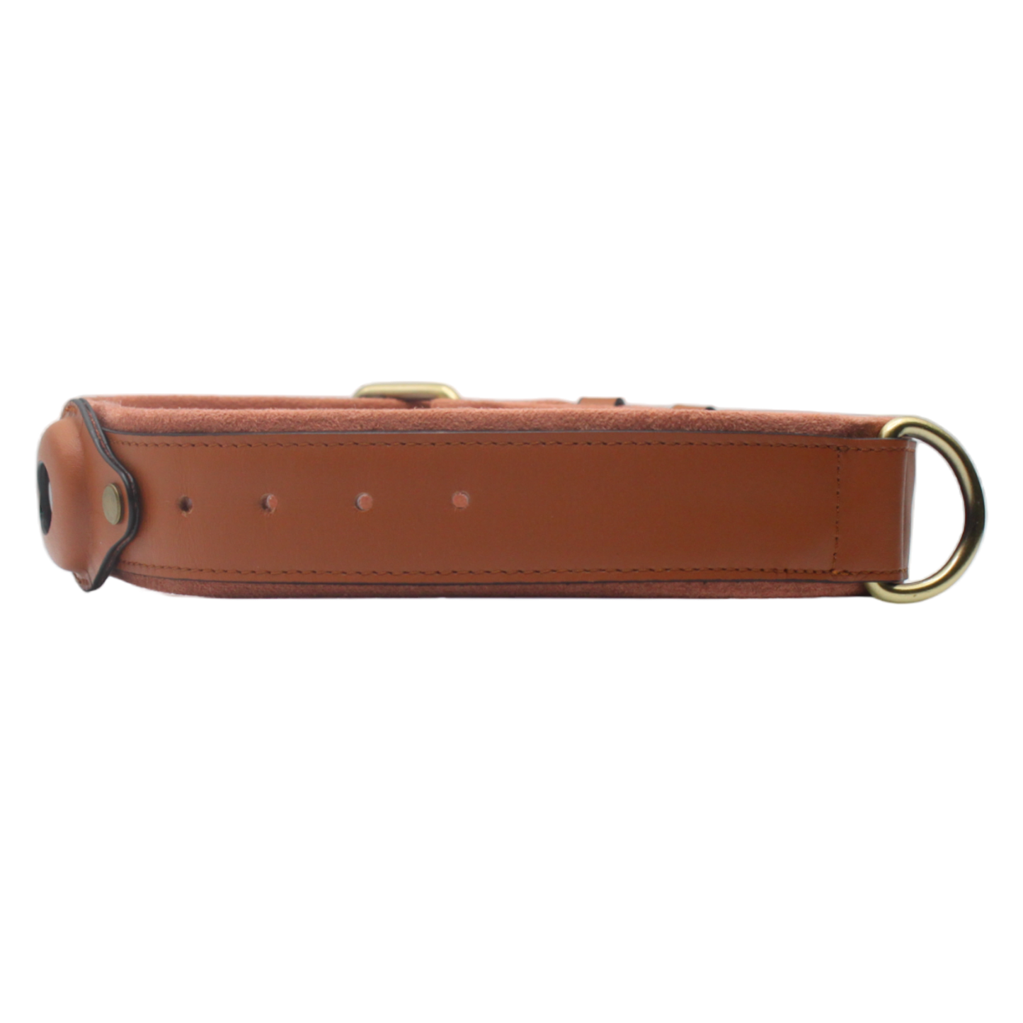 collier chien cuir boucle réglable étui airtag marron twiggy