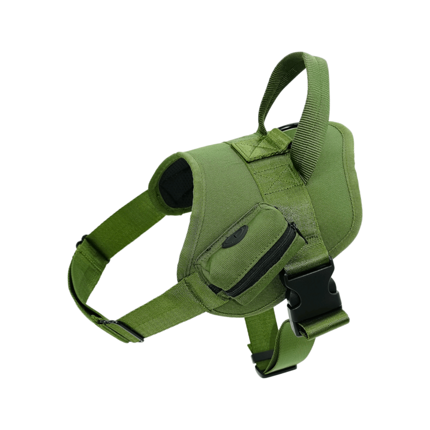 harnais chien boucle plastique vert militaire twiggy