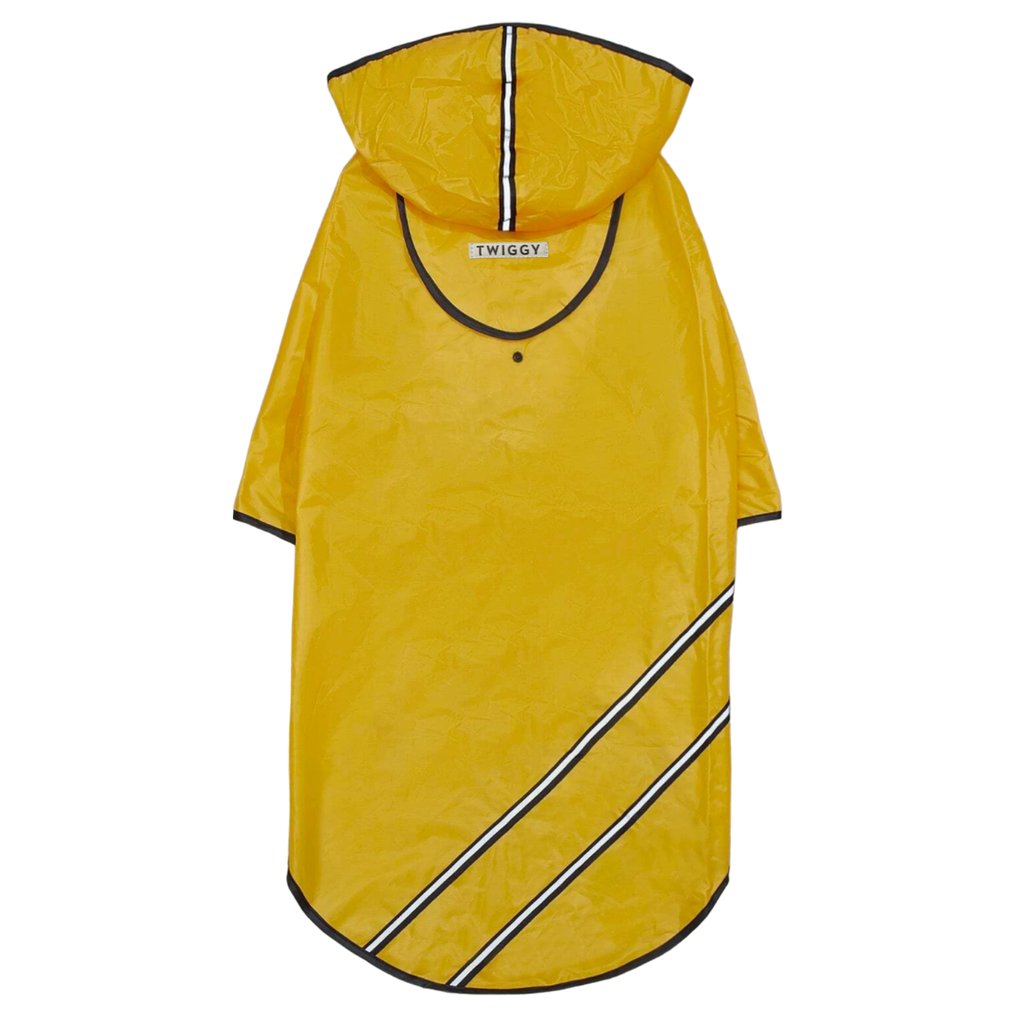 manteau imperméable pluie chien bandes réfléchissantes jaune twiggy