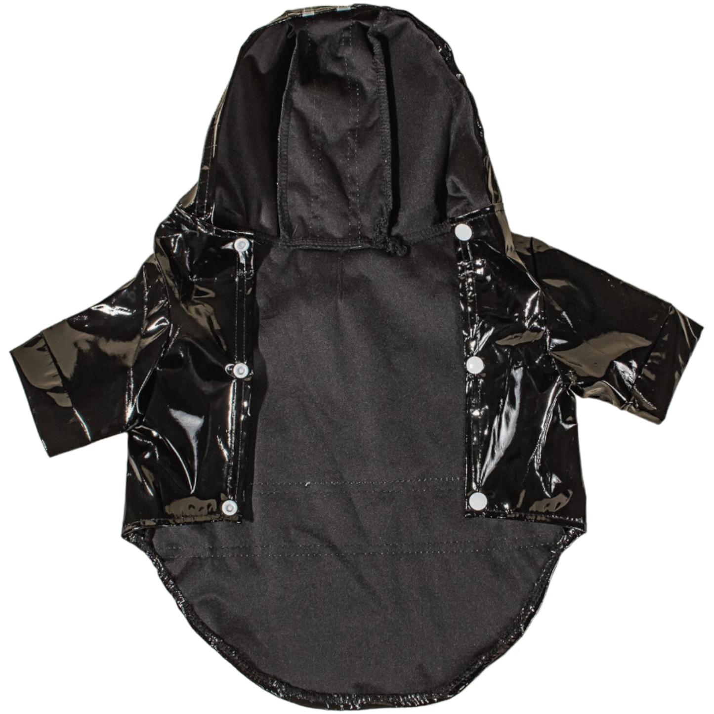 manteau imperméable pluie chien fermeture clips noir twiggy