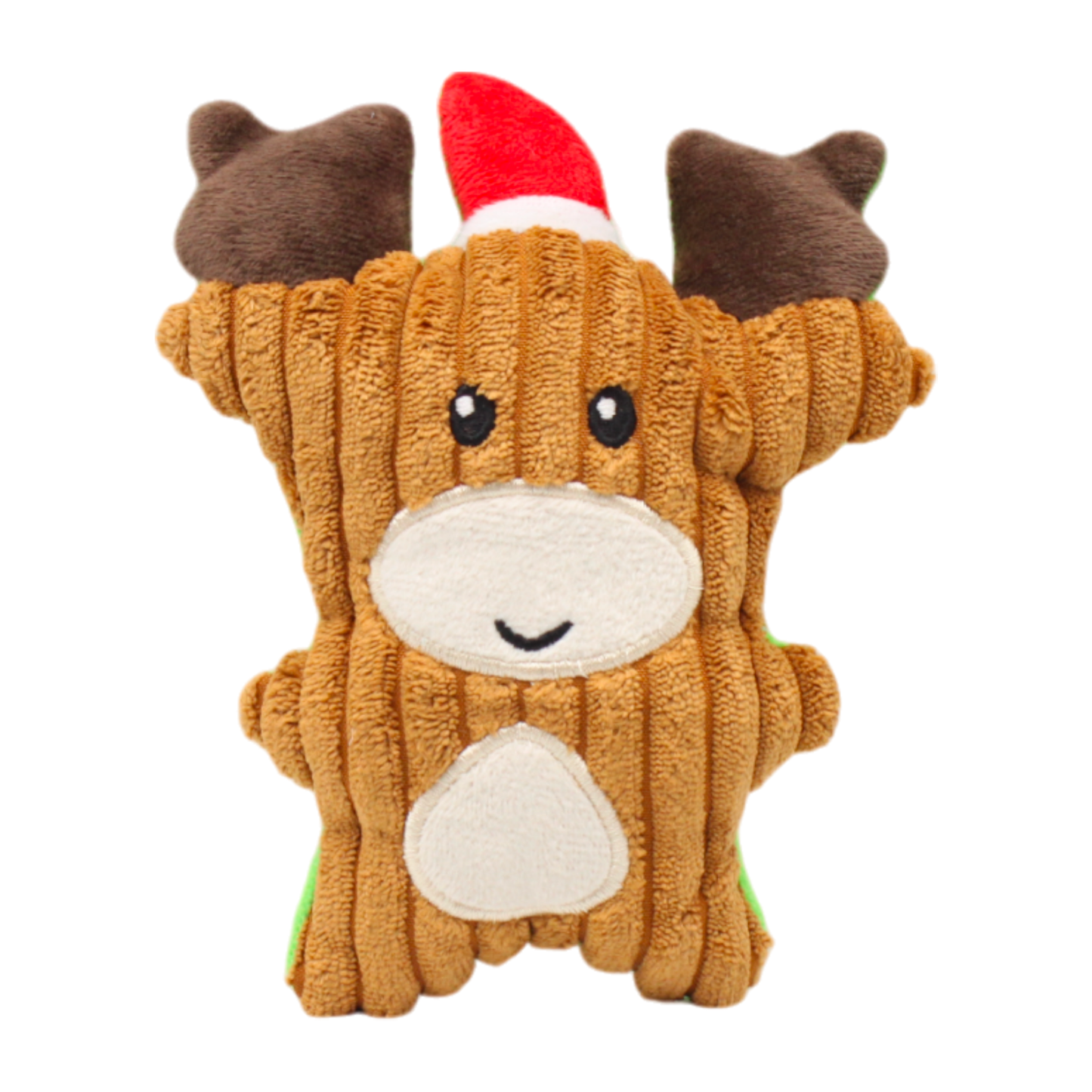 jouet peluche chien noël cerf marron rouge vert twiggy