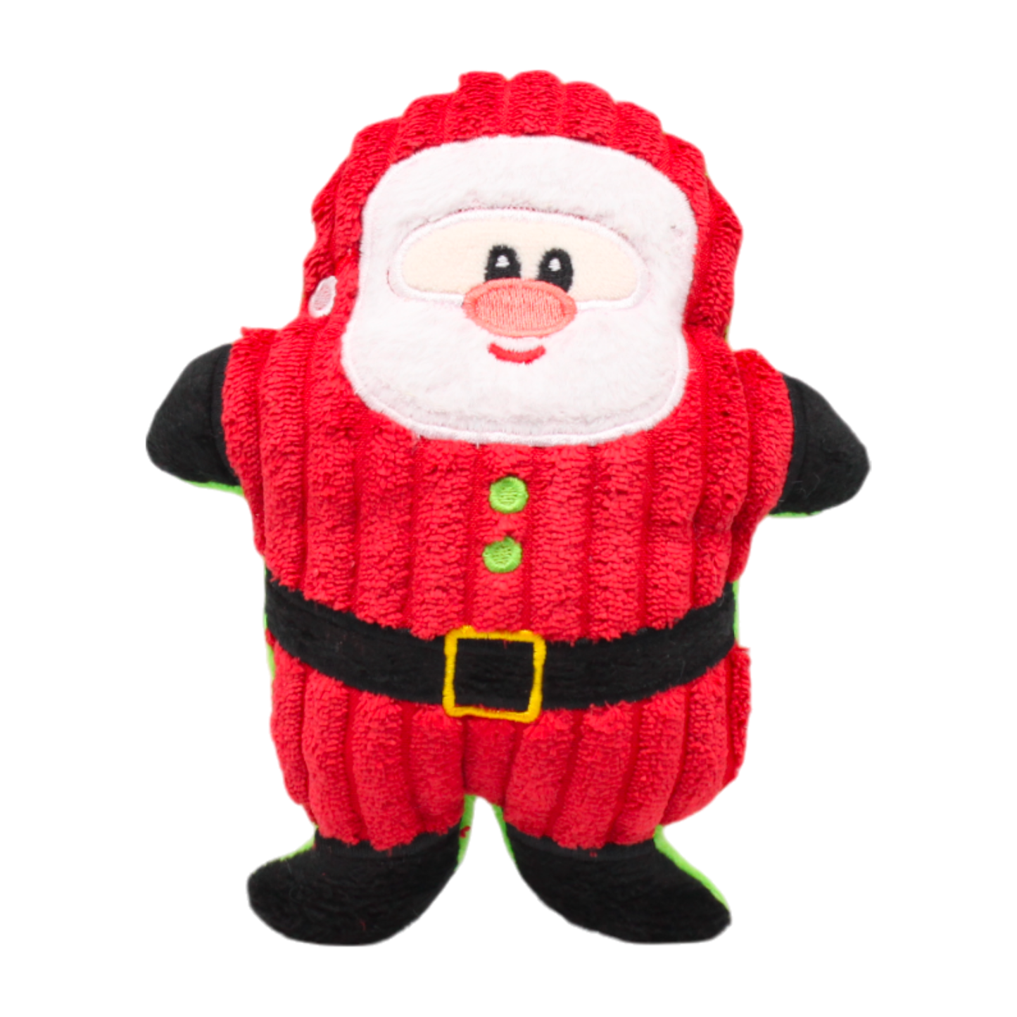 jouet peluche chien père noël rouge vert twiggy