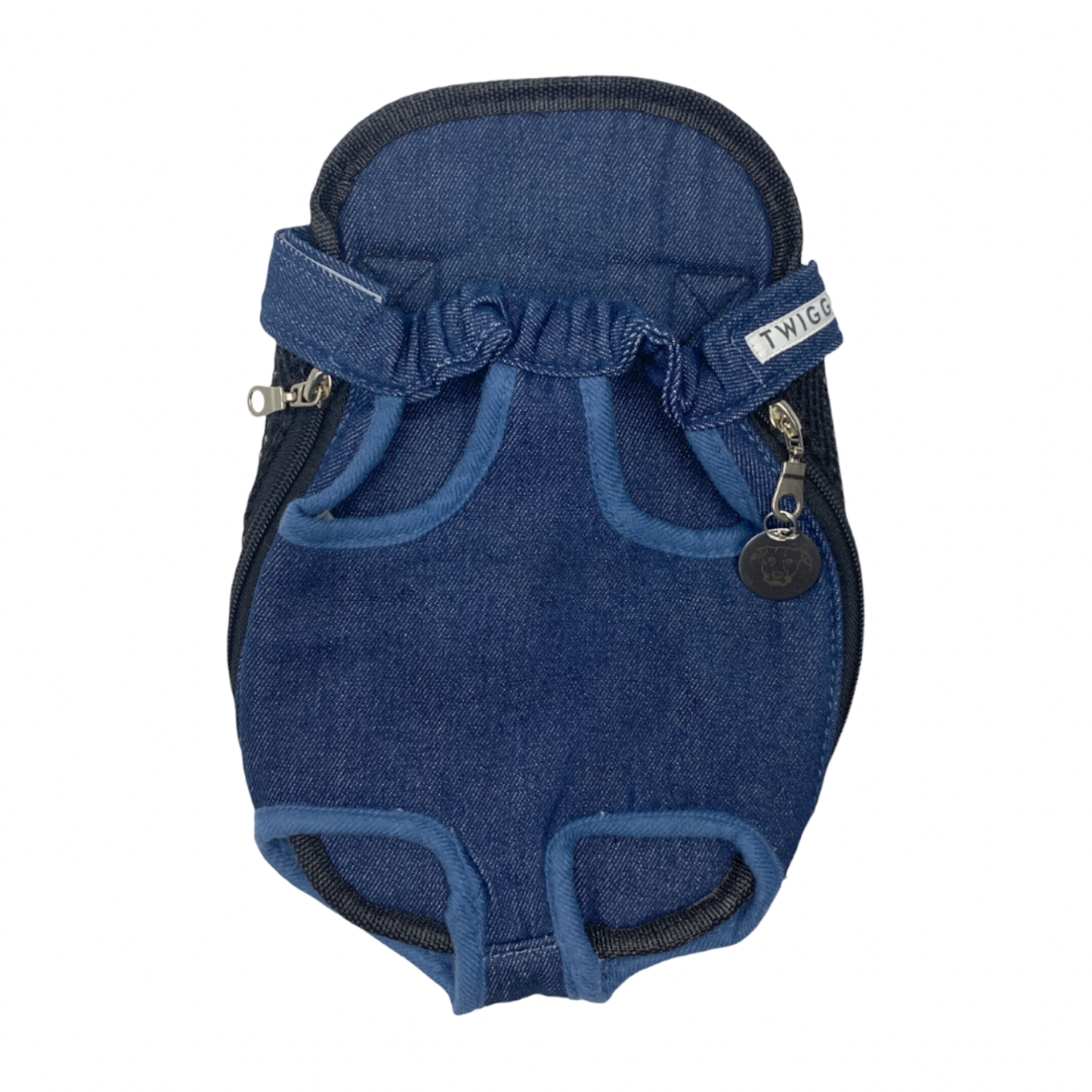 sac a dos transport chien jean denim bleu twiggy