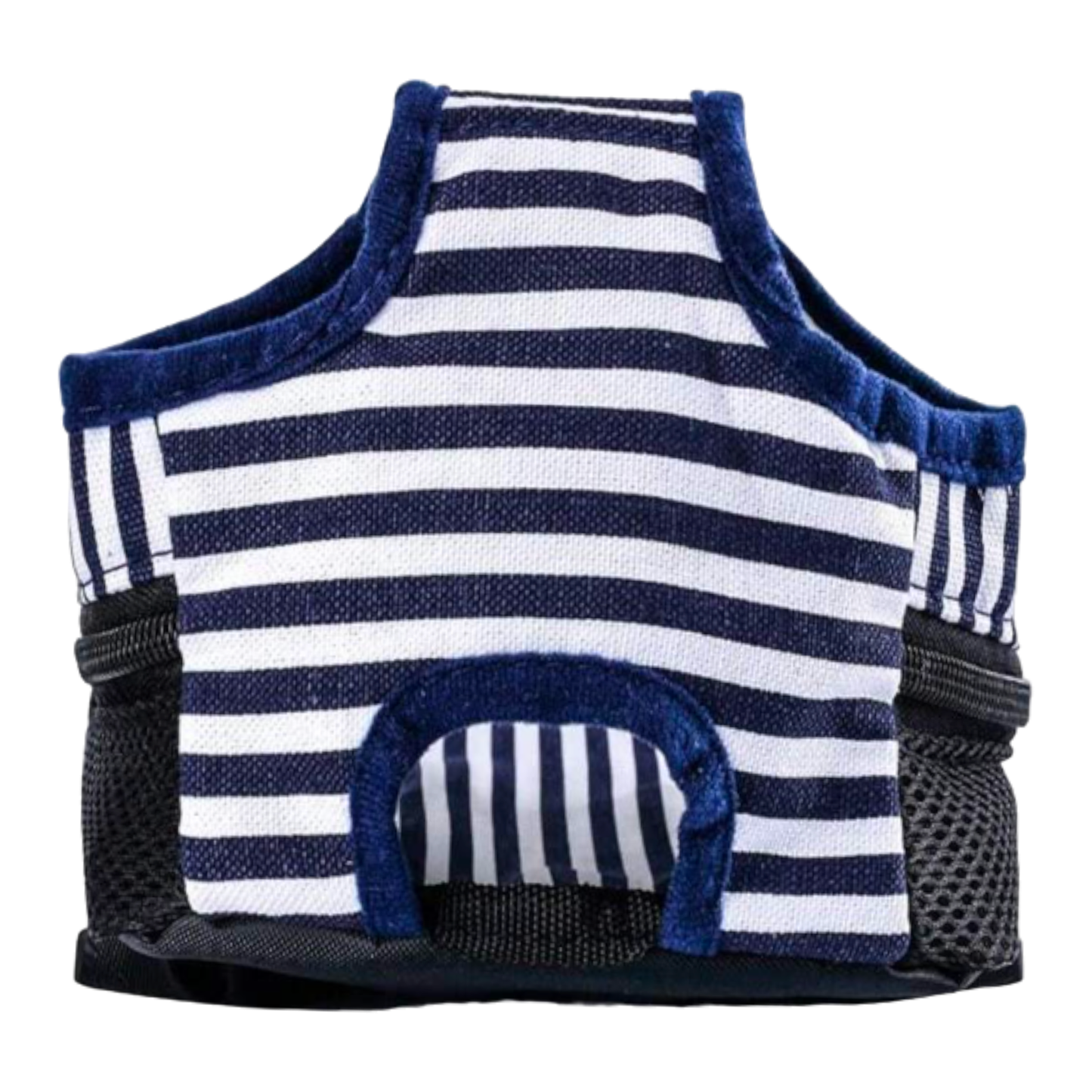 sac a dos transport chien rayé bleu et blanc twiggy