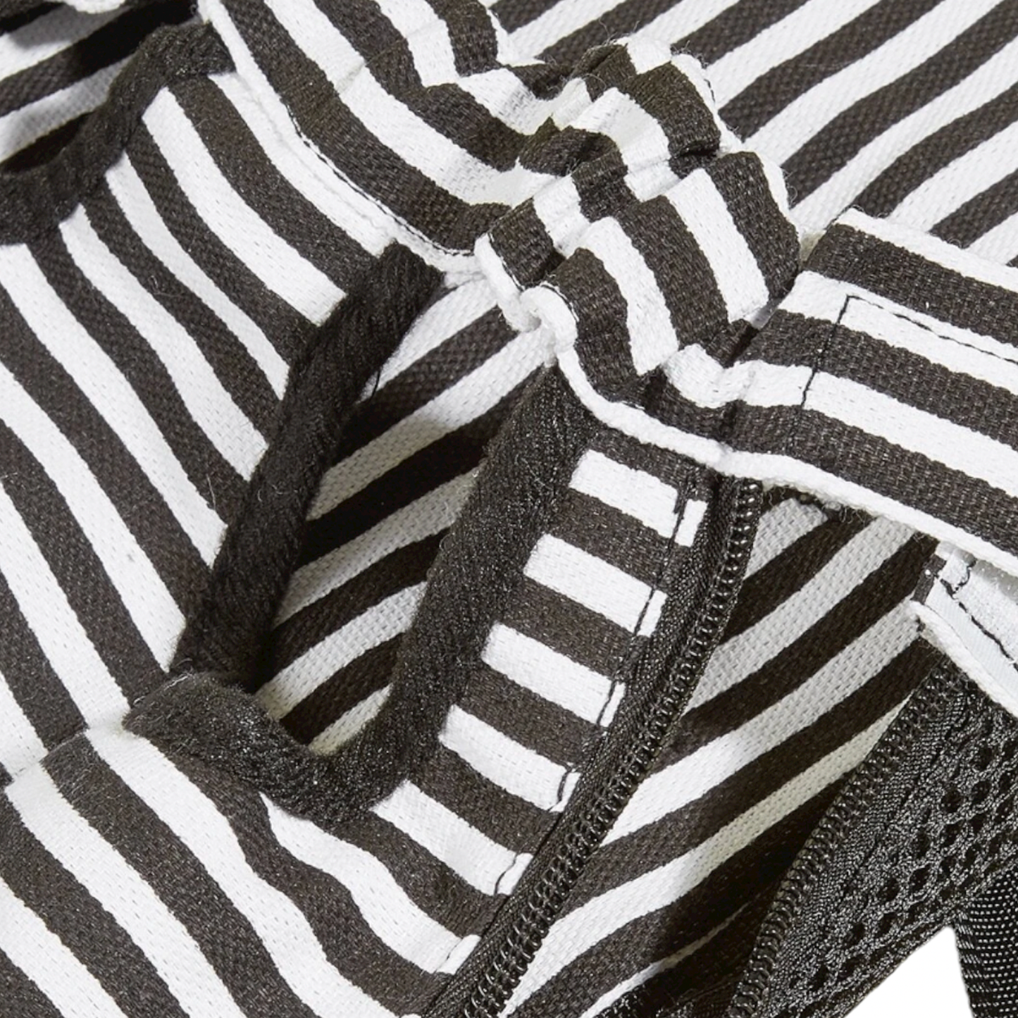 sac a dos transport chien rayé noir et blanc twiggy