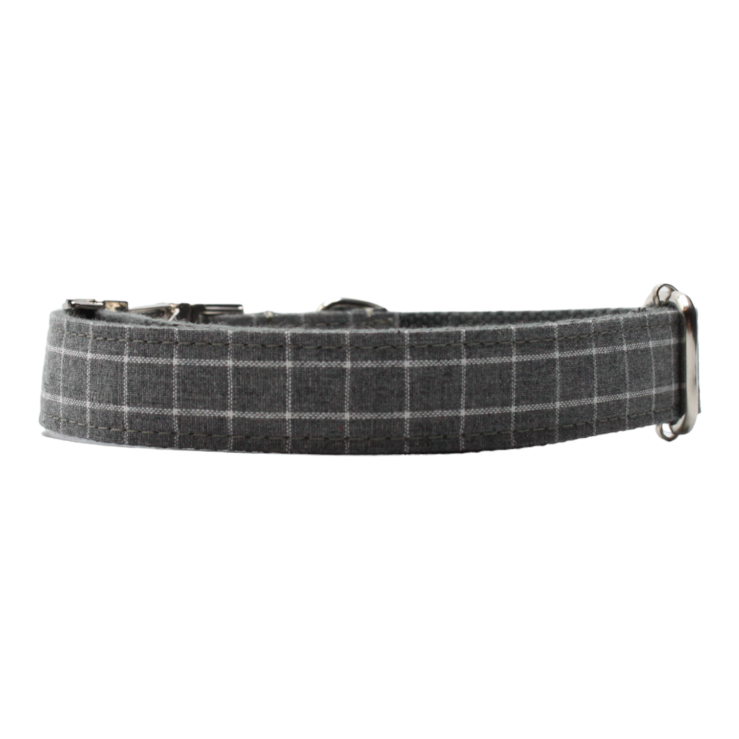 collier chien boucle métal motif chic gris twiggy