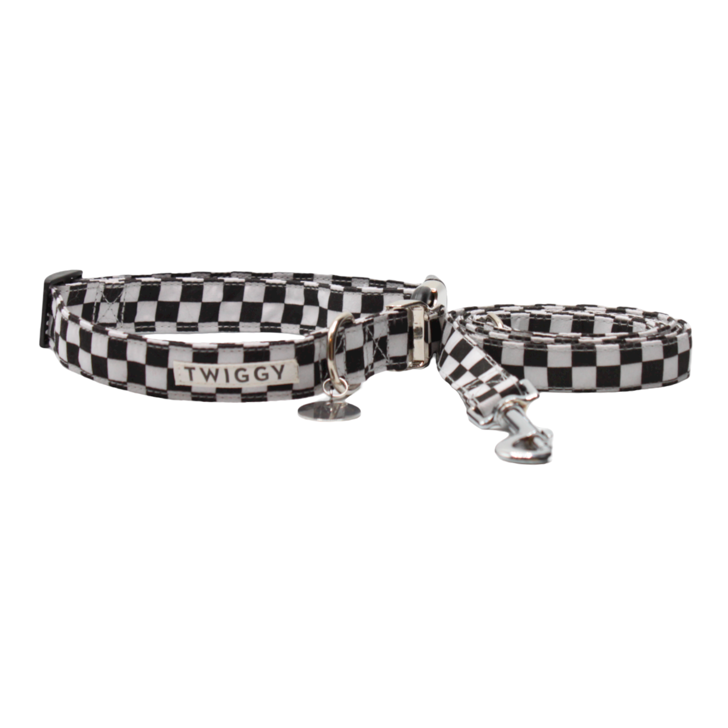 collier laisse chien damier carreaux vans noir blanc twiggy