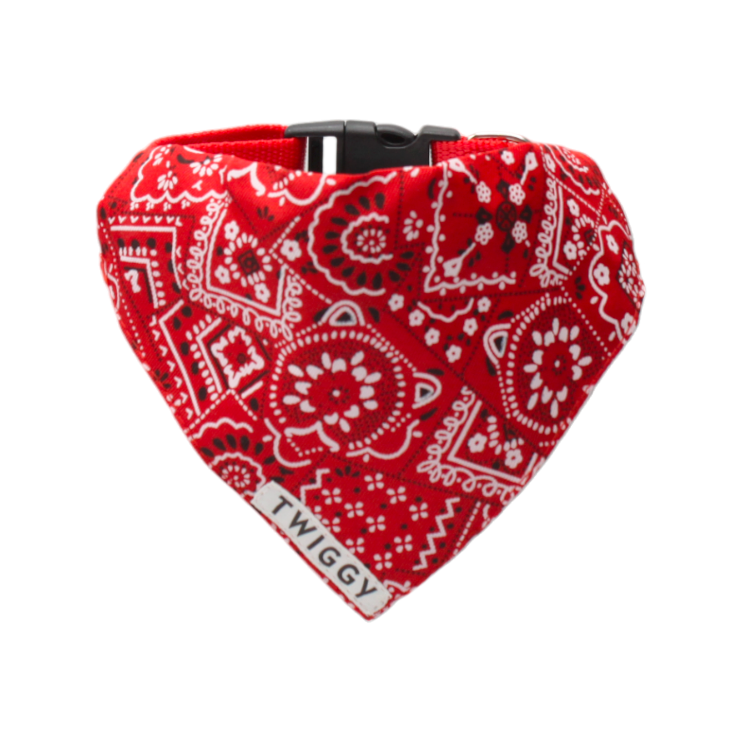 bandana collier intégré chien rouge twiggy
