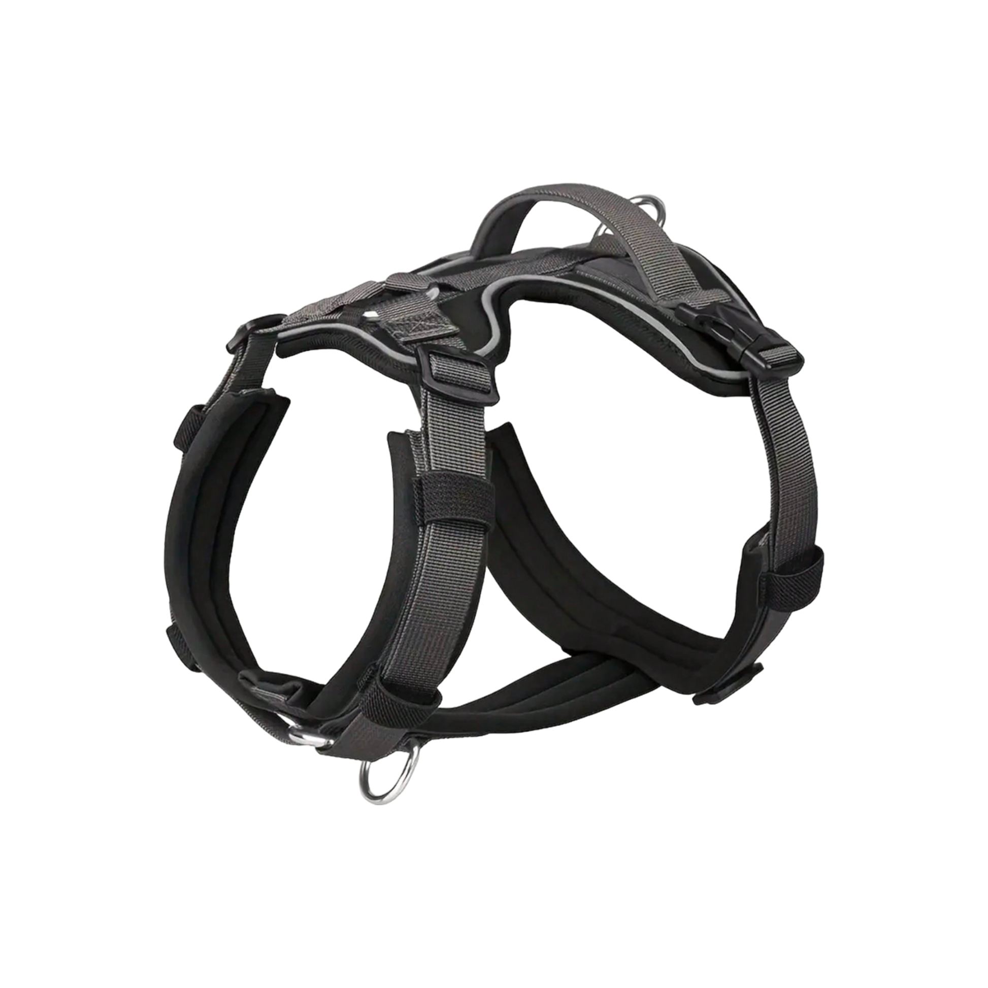 harnais anti-traction chien boucle plastique noir twiggy