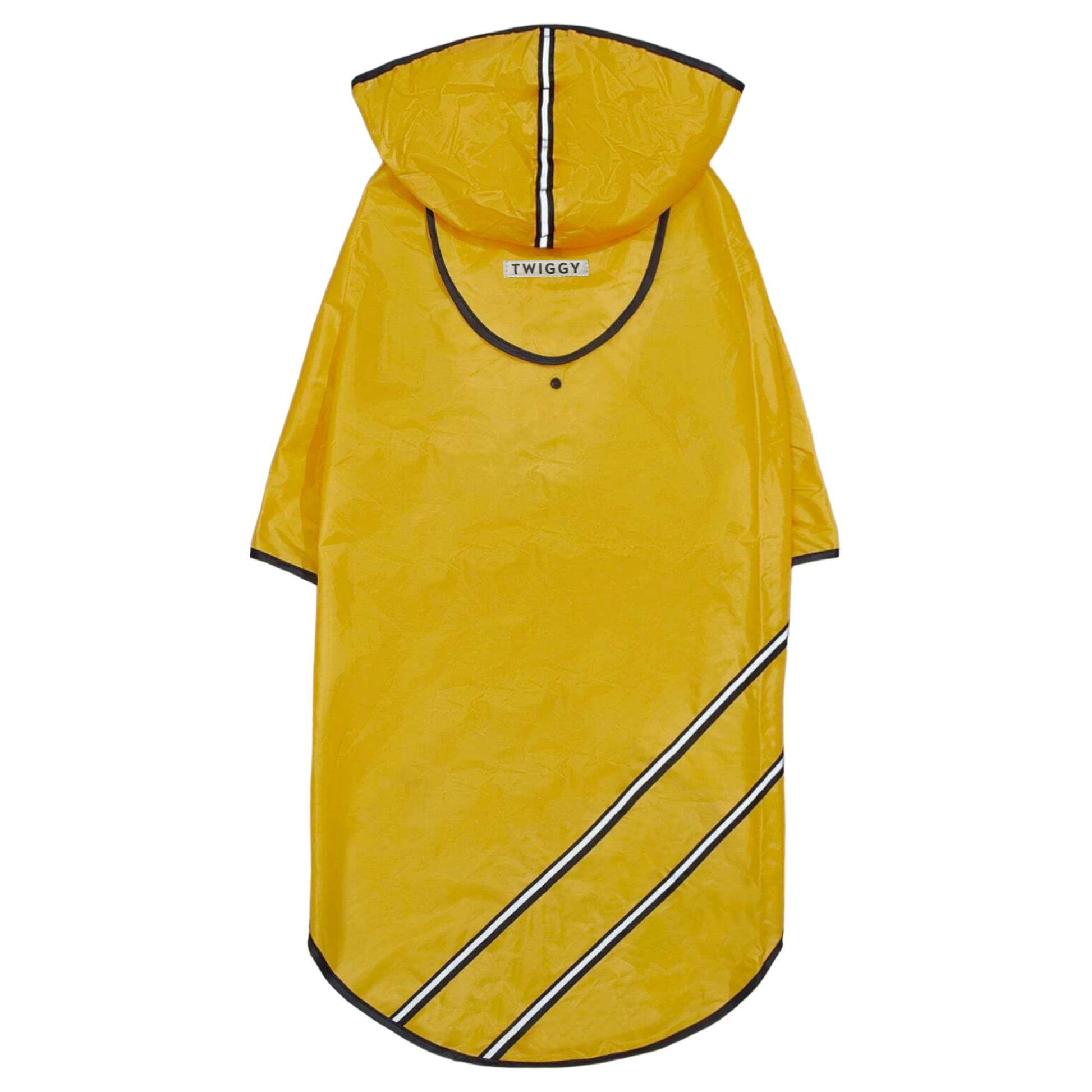 manteau imperméable pluie chien bandes réfléchissantes jaune twiggy