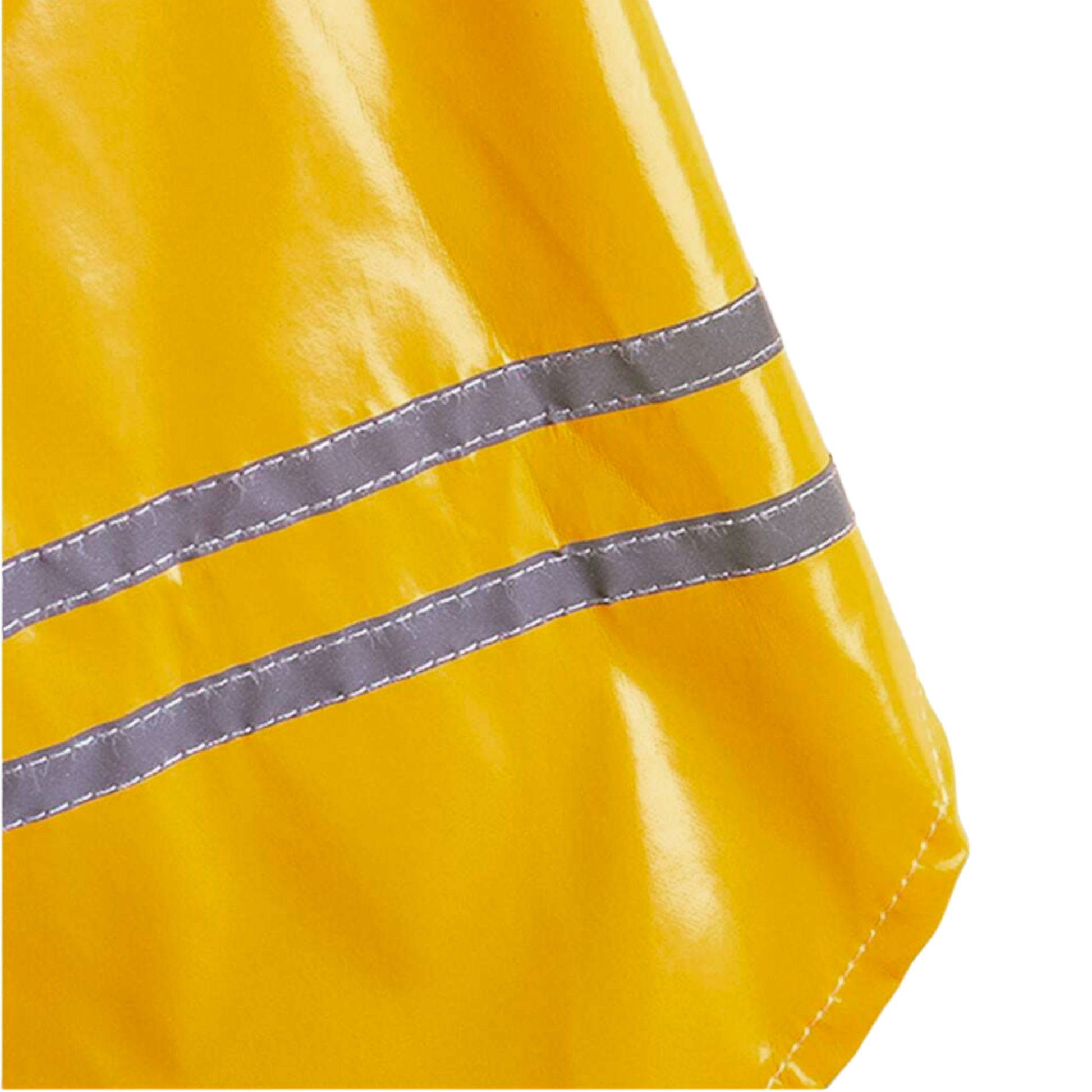 manteau imperméable pluie chien fermeture clips jaune twiggy