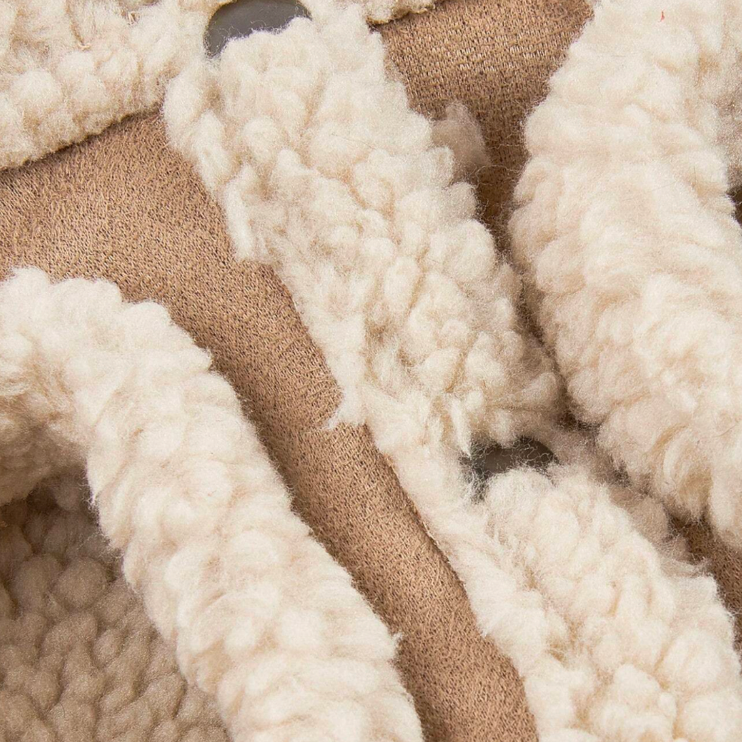 manteau chien moumoute sherpa beige blanc twiggy