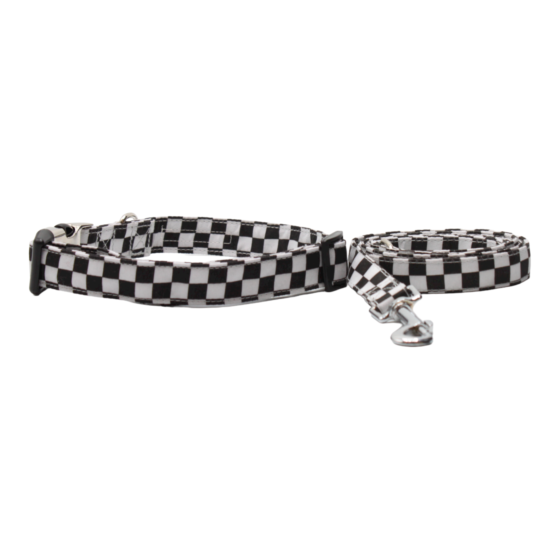 Collier et laisse pour chien carreaux TWIGGY