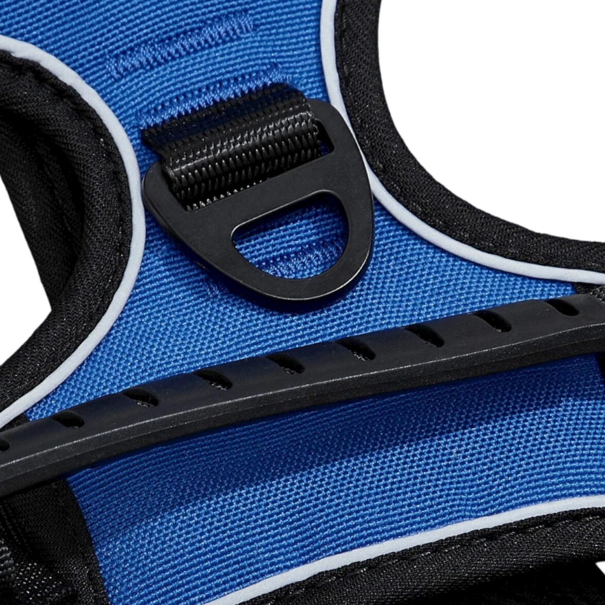 harnais anti traction chien respirant sport bleu noir boucle plastique twiggy